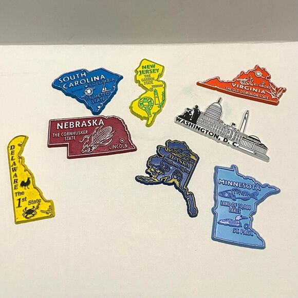 Vintage State Magnets (8) - Picture 2 of 3